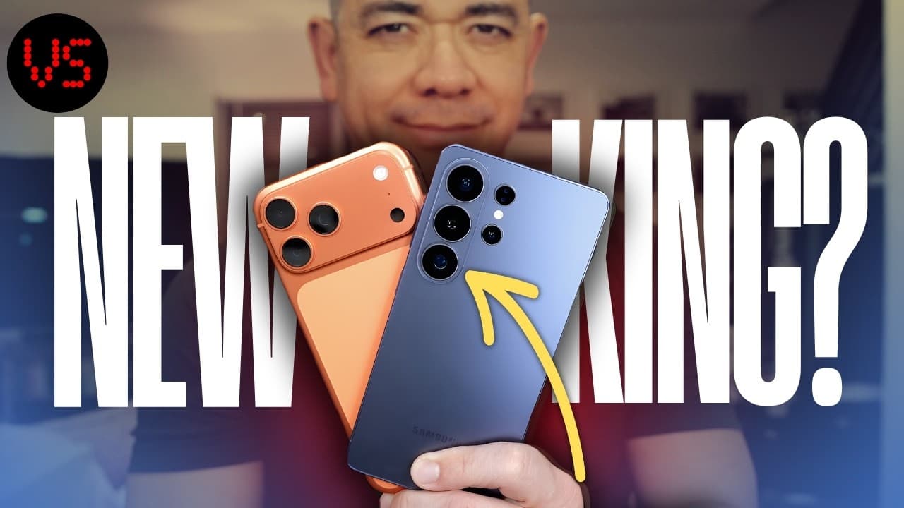 Thumbnail from Pocketnow Galaxy S26 Ultra vs iPhone 17 Pro Max comparison video