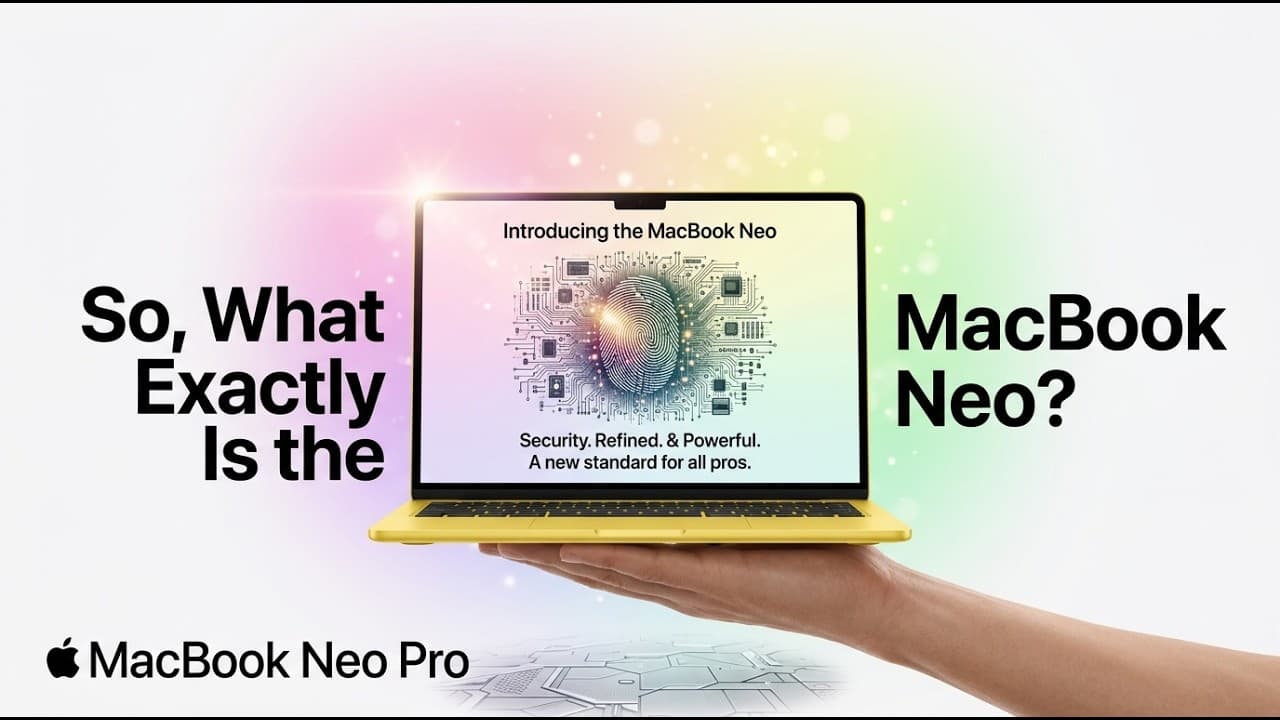 MKBHD reviewing the Apple MacBook Neo — the $599 budget Mac with A18 Pro chip