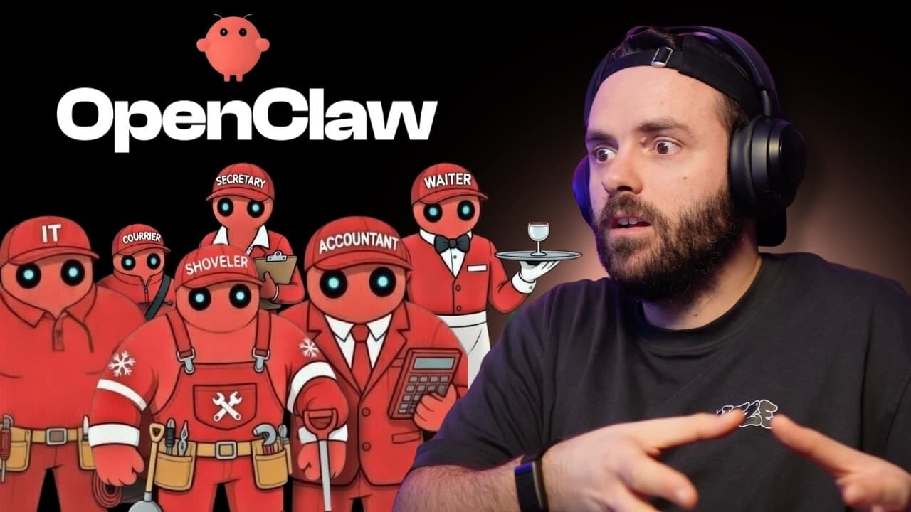 Thumbnail from the 39 OpenClaw Use Cases video showing Kit and Greg discussing AI agent automation