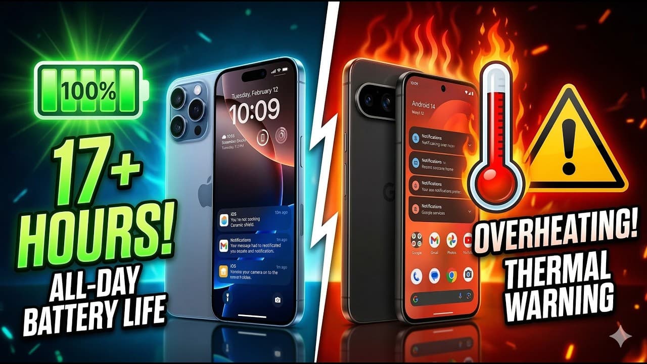 Signal Shift compares iPhone 17 Pro Max and Pixel 10 Pro XL head-to-head — battery, chips, charging speed, and thermal management tested in depth