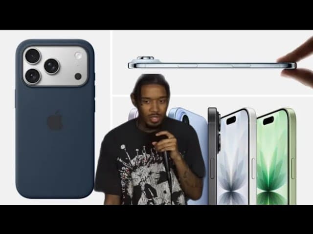 MKBHD holds the iPhone Air in his first hands-on review